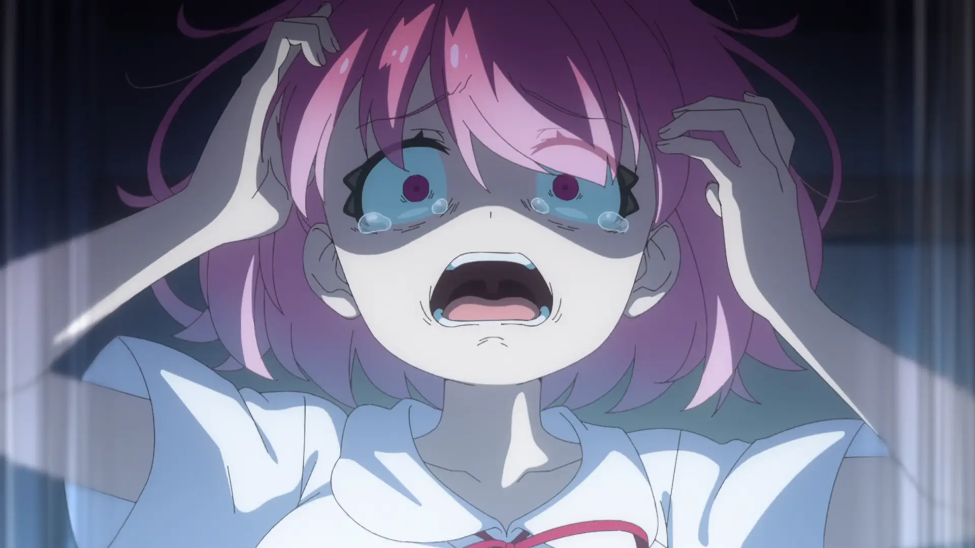 Kurumi-chan, I was lured by the cute scenes, what is this face right at the very beginning of the series?! You're scarying me...